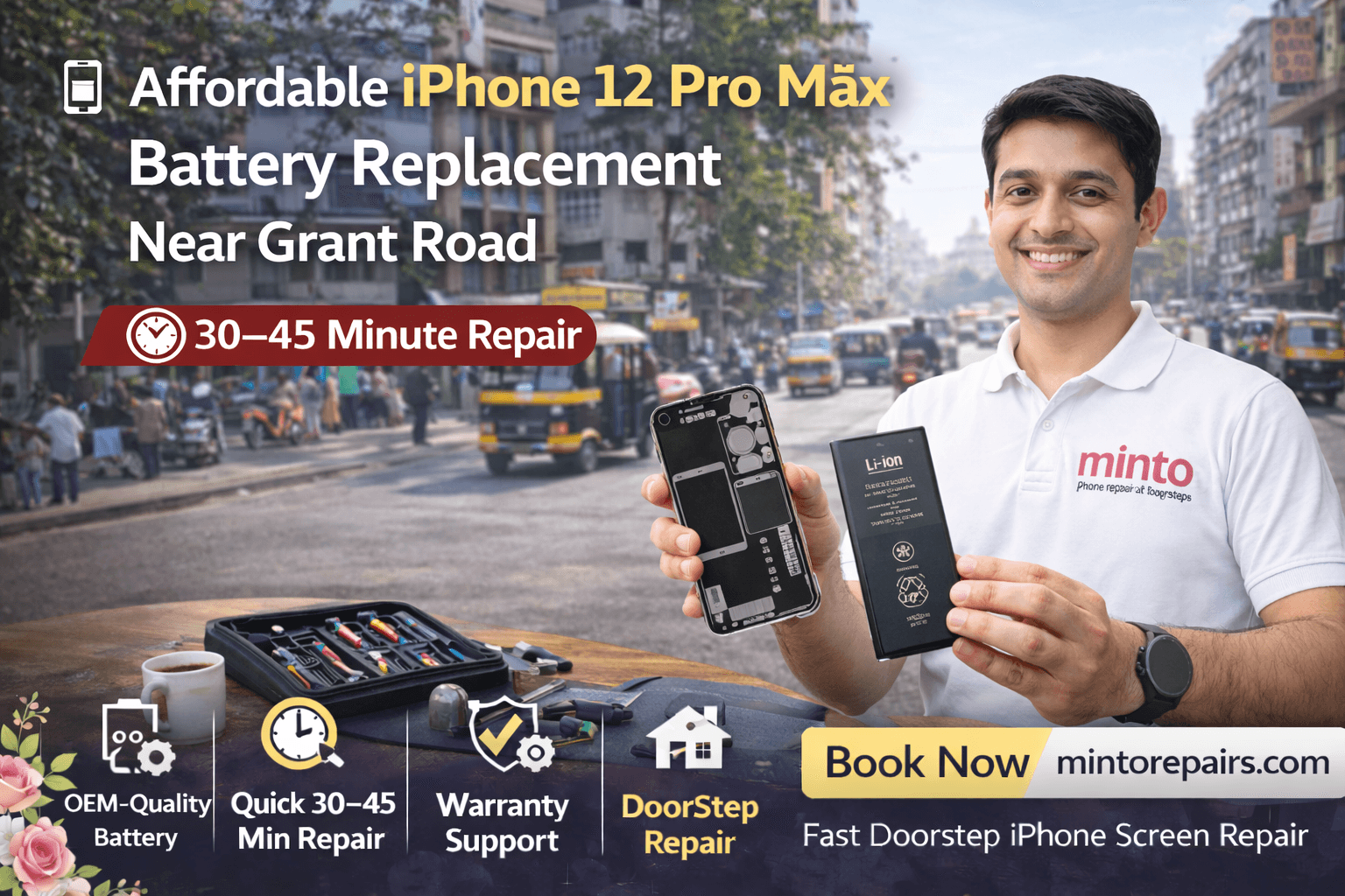 Affordable iPhone 12 Pro Max Battery Replacement Grant Road
