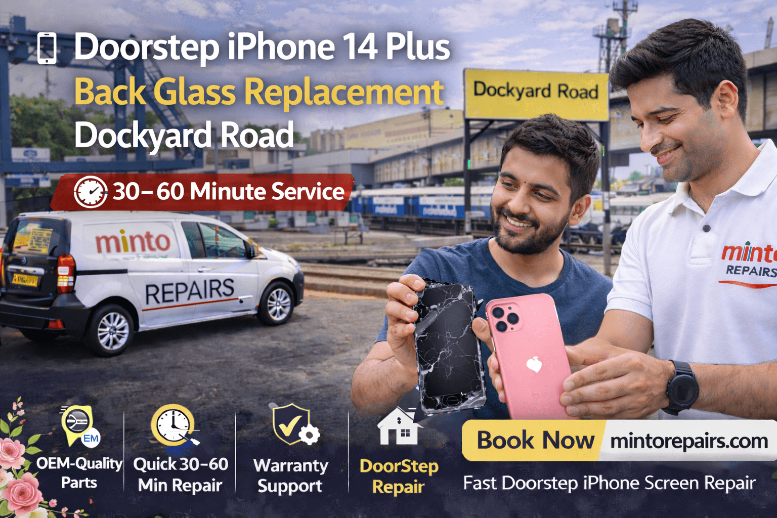 Doorstep iPhone 14 Plus Back Glass Replacement Dockyard Road
