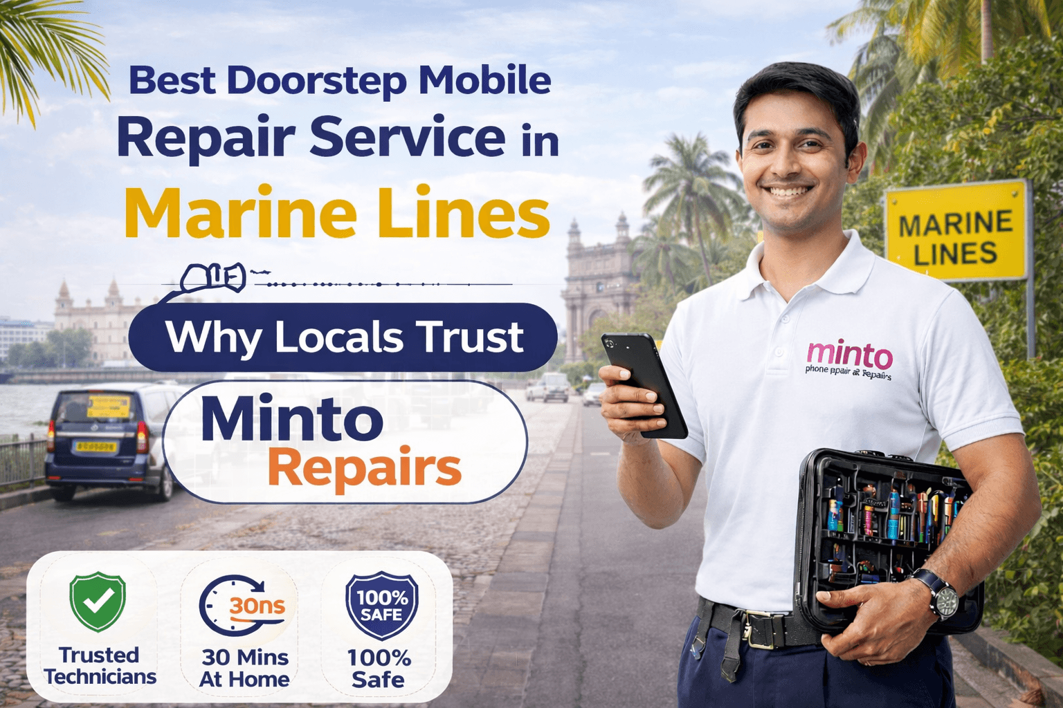 Doorstep iPhone 14 Pro Max Screen Replacement in Marine Lines