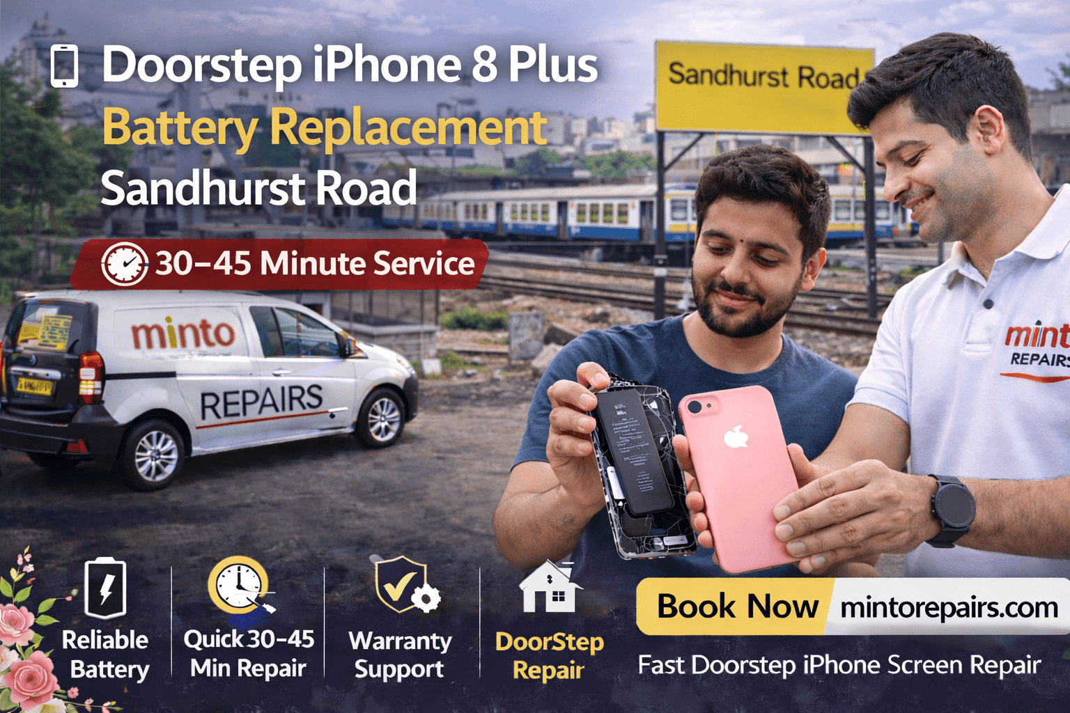 Doorstep iPhone 8 Plus Battery Replacement Sandhurst Road
