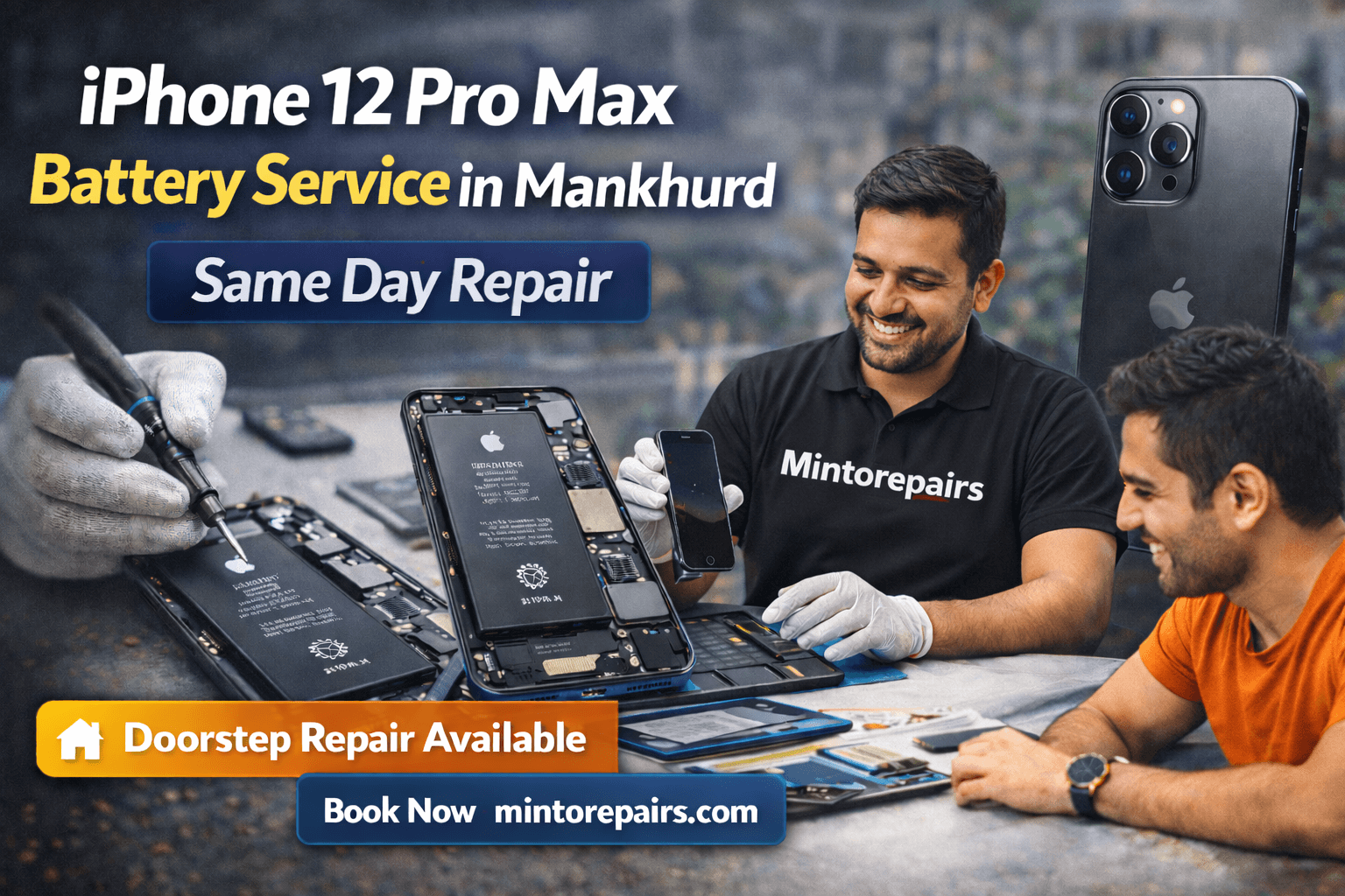 iPhone 12 Pro Max Battery Service in Mankhurd – Same Day Repair