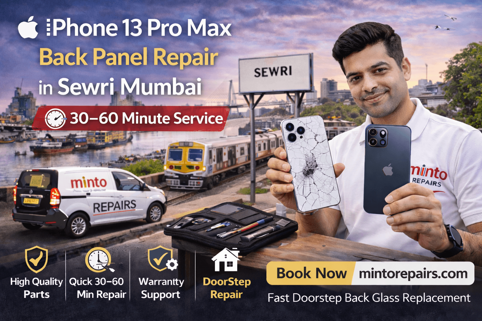 iPhone 13 Pro Max Back Panel Repair in Sewri Mumbai – Doorstep Service
