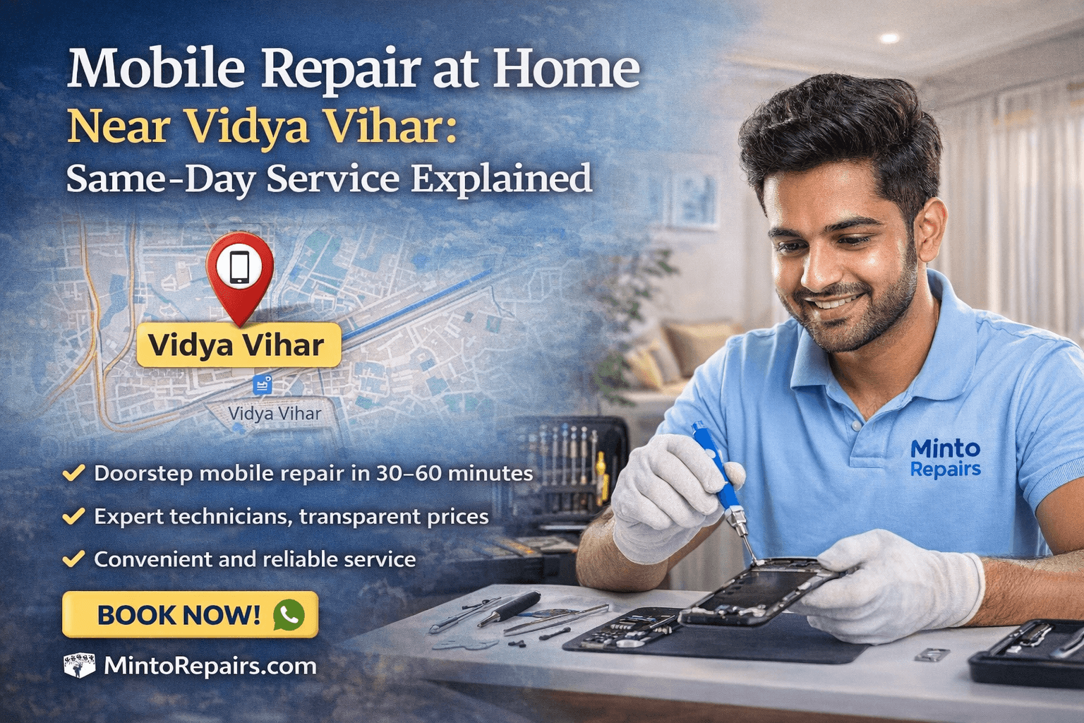 "Mobile Repair at Home Near Vidya Vihar: Same-Day Service Explained