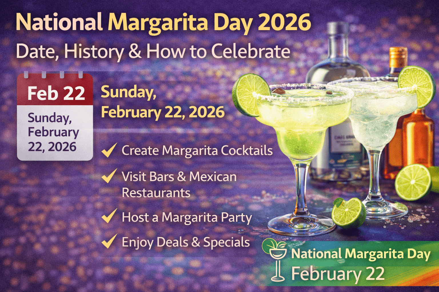 National Margarita Day 2026: Date, History & How to Celebrate