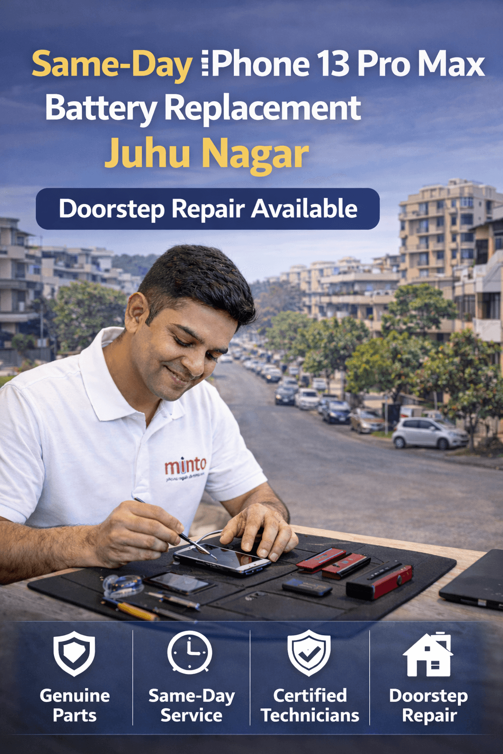 Same-Day iPhone 13 Pro Max Battery Replacement Juhu Nagar