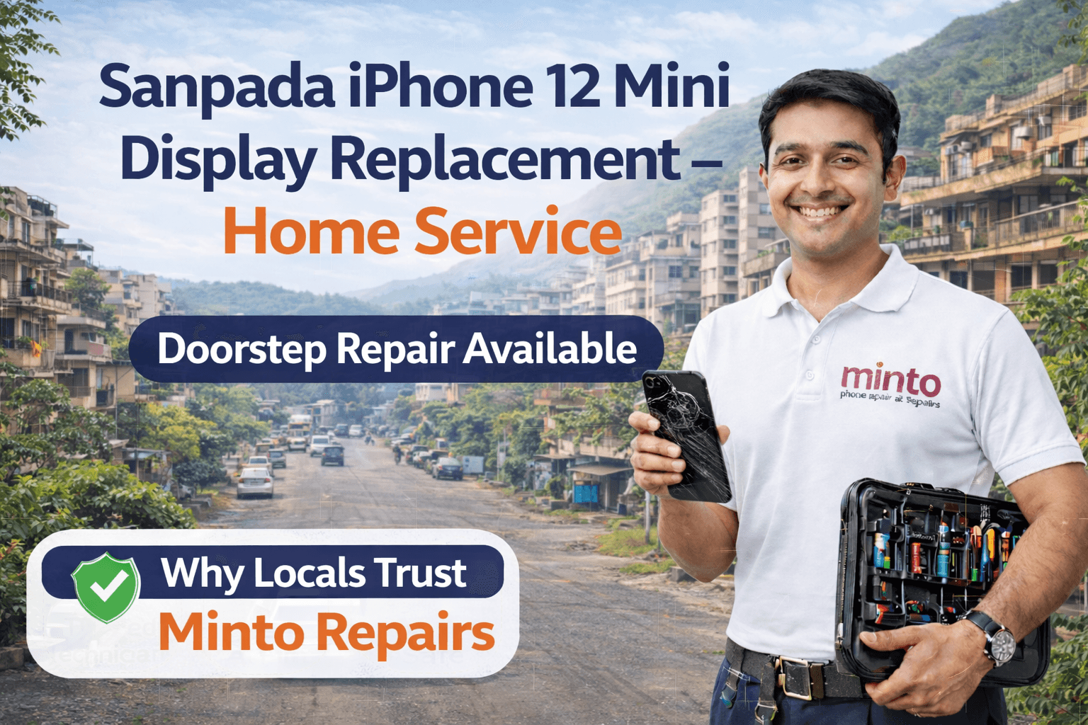 Sanpada iPhone 12 Mini Display Replacement – Home Service