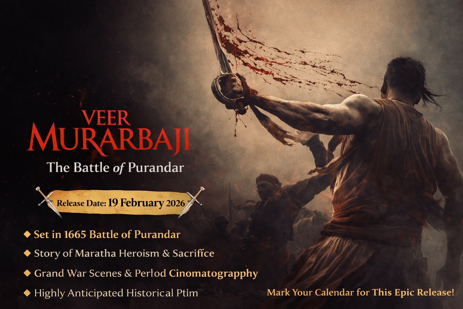 Veer Murarbaji: The Battle of Purandar (Hindi) Release Date – 19 Feb 2026